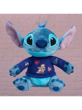 Disney Lilo & Stitch Plush Mickey Mouse Sweater 12" Unleash The Holidays Gift